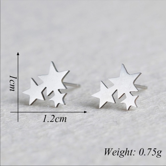 STAINLESS STEEL ☆ LYNX Stud Earrings - Picture 7 of 8